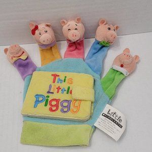 Kids Baby Toddler Book Plush This Little Piggy Hand Puppet Girl Boy Mom Dad Pigs